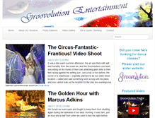 Tablet Screenshot of groovolutionentertainment.com